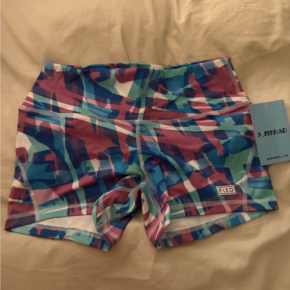 Fleo WZA Blue and Purple Shorts